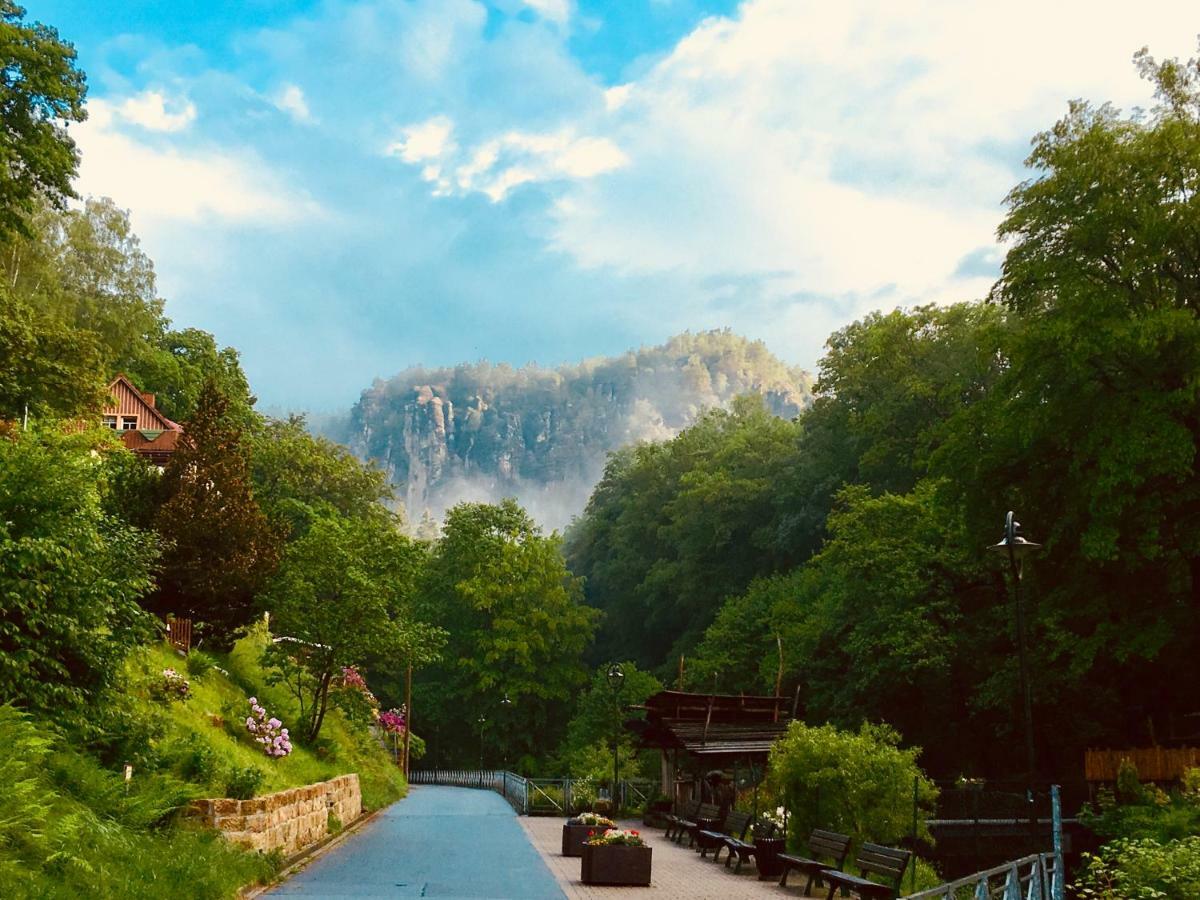 Ferienwohnung Am Gruenbach Rathen Dış mekan fotoğraf