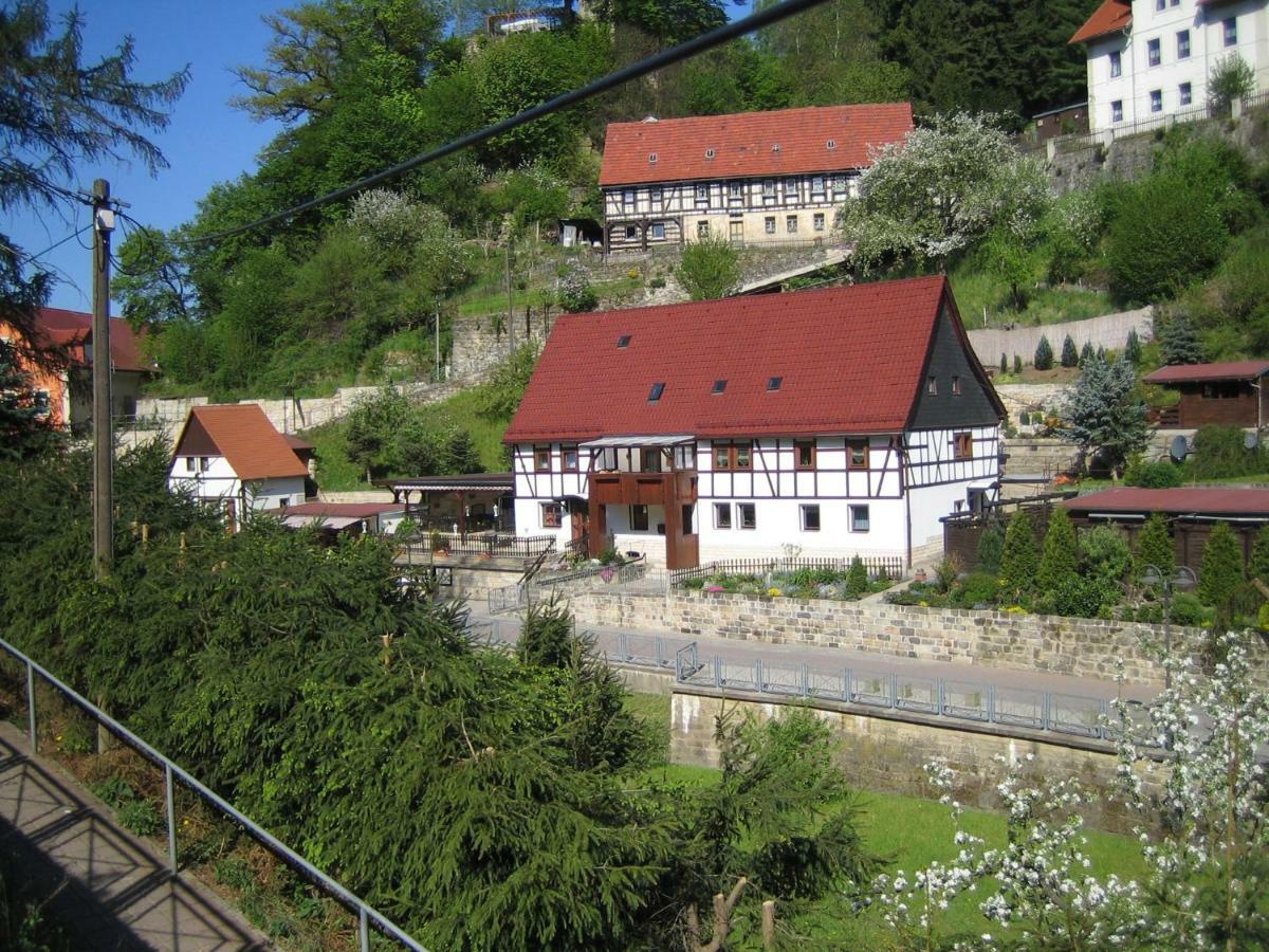 Ferienwohnung Am Gruenbach Rathen Dış mekan fotoğraf
