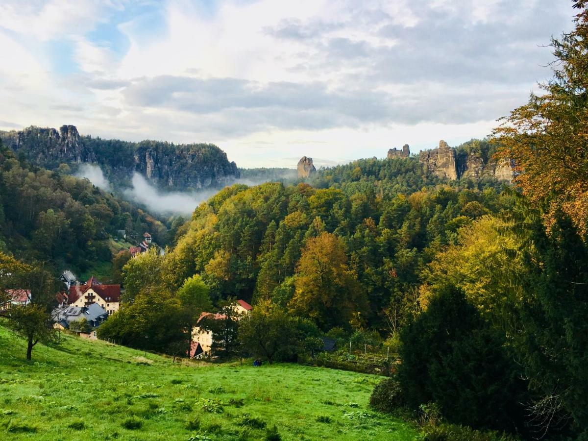 Ferienwohnung Am Gruenbach Rathen Dış mekan fotoğraf